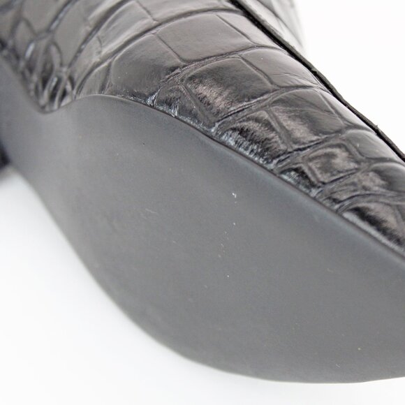 Cole Haan Women's ‘Piper’ Moc Croc Leather Mules Size: 7 B - Picture 2 of 8